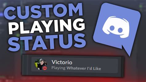 discord custom playing status extension