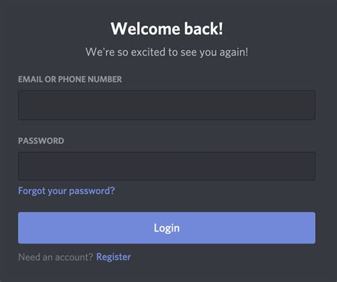 discord login page online for support