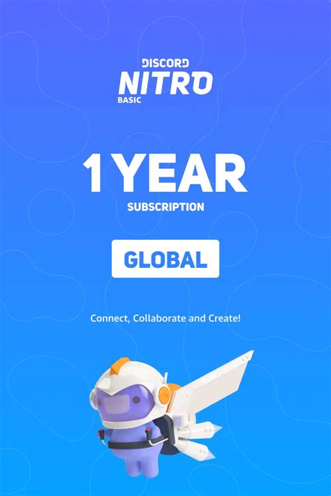 discord nitro 1 year subscription code