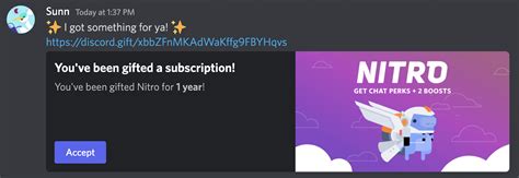 discord nitro code example