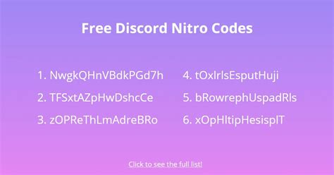 discord nitro redeem code free