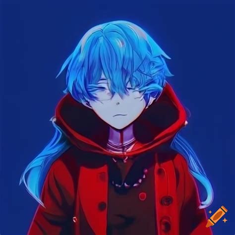 discord pfp blue and red