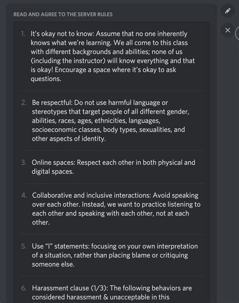 discord server code of conduct
