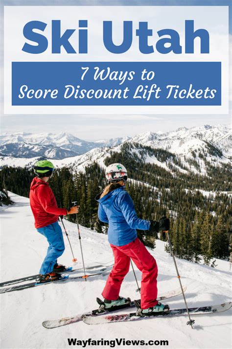 Discount lift tickets to benefit the Utah Avalanche Center. Utah