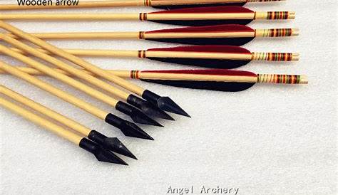 12PCS PURE handmade Wooden Arrow Longbow Arrows for hunting&shooting 28