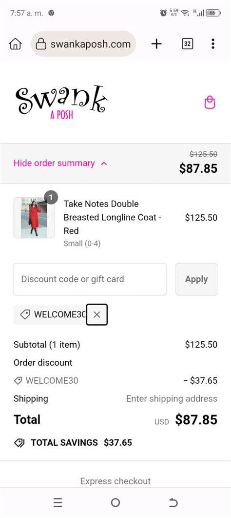 Discount Code For Swank A Posh