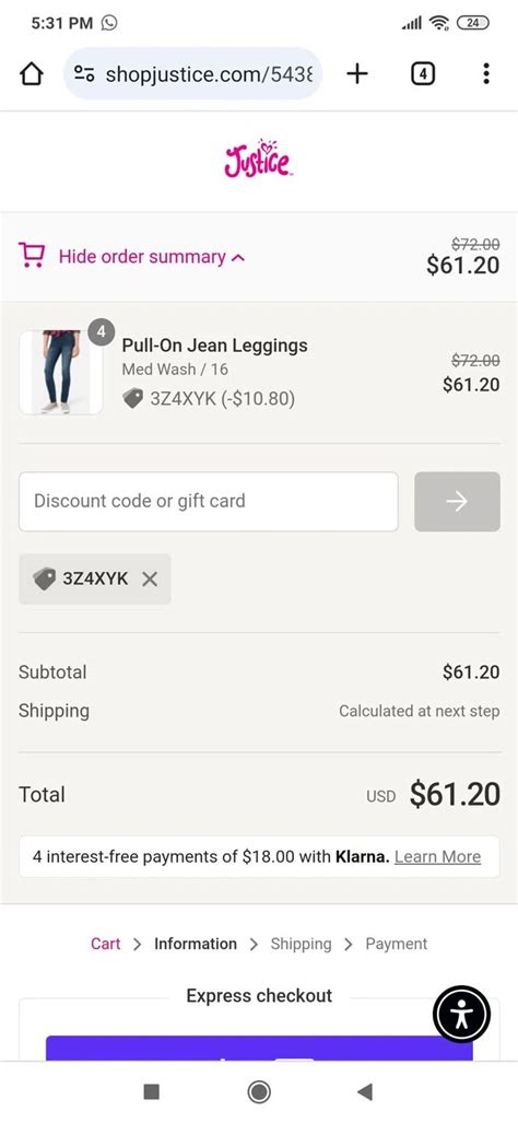 Discount Code Justice