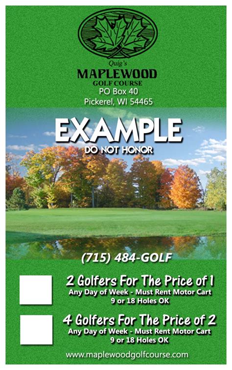 discount golf course coupon deals