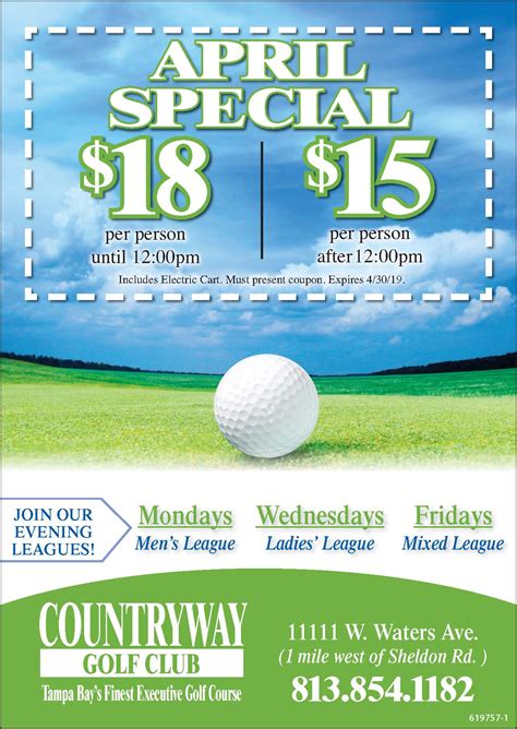 discount golf course coupon offer