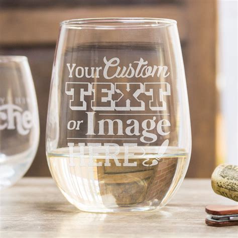 discount personalized wine glasses