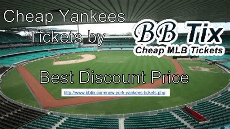 discount yankee tickets methods
