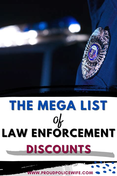discounts for law enforcement officers