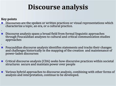 discourse analysis in qualitative research ppt