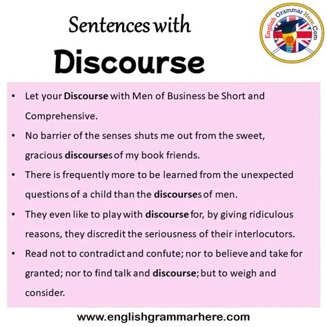 discourse example sentence