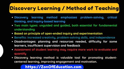 discovery learning theory examples