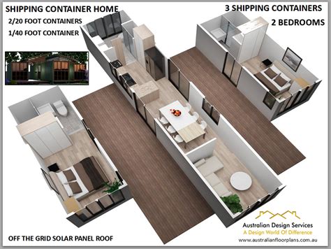 discreet two bedroom moving containers