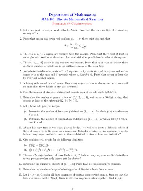 discrete math problems and solutions pdf