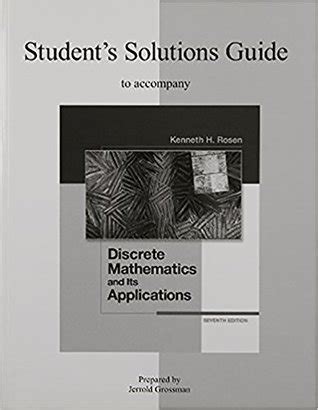 discrete mathematics and its applications 7th edition solutions quizlet pdf