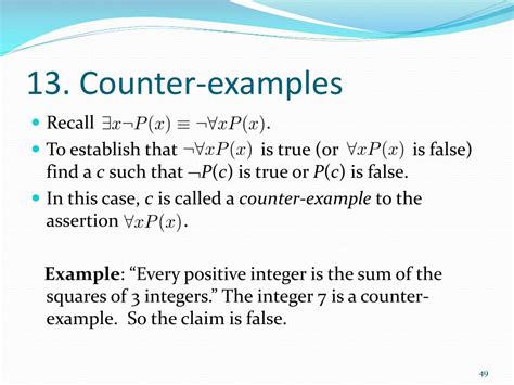 Discrete Mathematics Counter Example