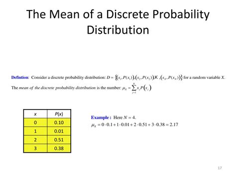 discrete probability distribution formula example