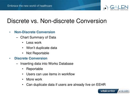 discrete vs non discrete data