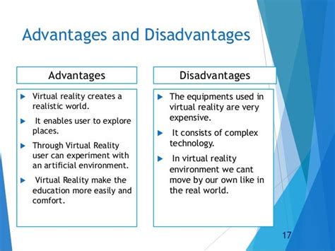 discuss a minimum of 4 advantages and disadvantages of virtual and augmented reality