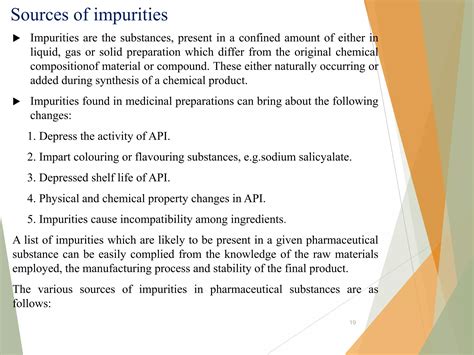 Discuss About Various Sources Of Impurities