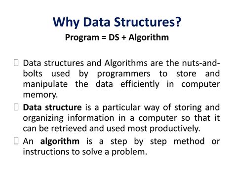 discuss extensively why data structure is important in programming