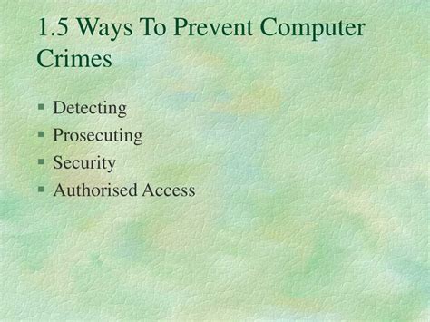 discuss five ways to detect computer crimes