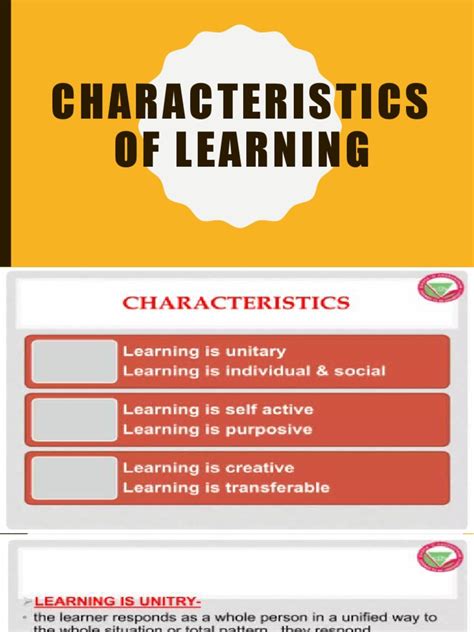 Discuss General Characteristics Of Learning