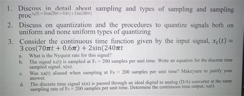 Discuss In Detail On Sampling