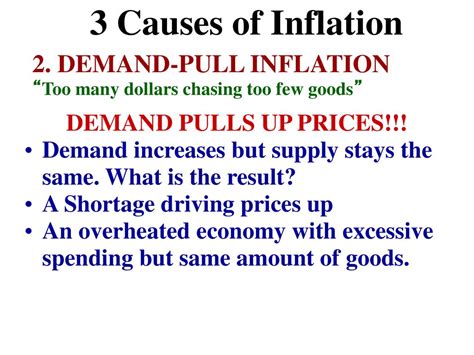 discuss the causes of demand pull inflation