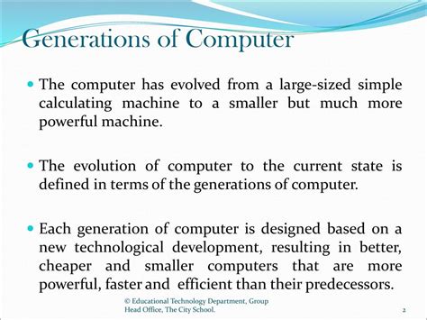discuss the evolution of computer in terms of computer generations