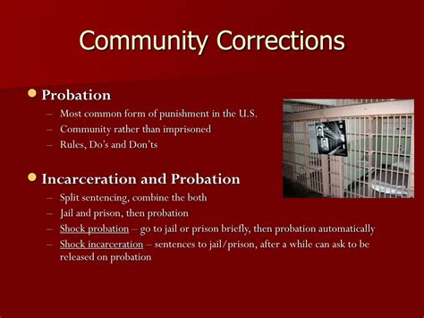 discuss the role of community correction program in the criminal justice system