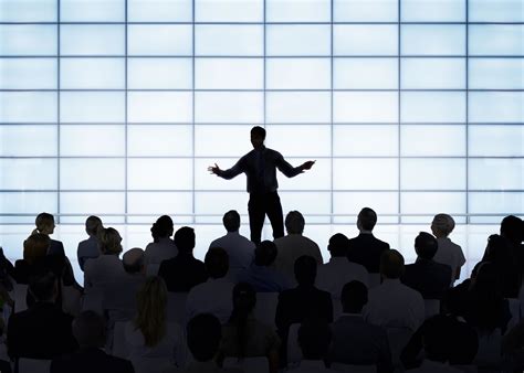discuss the role of public speaking and presentation skills in professional setting