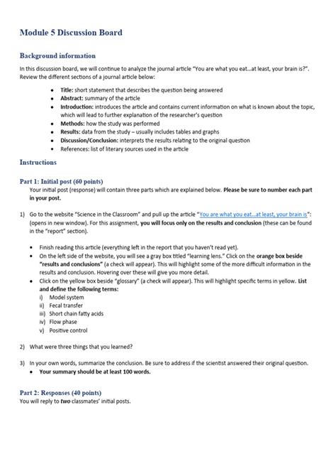 Discussion Board Guidelines For Students