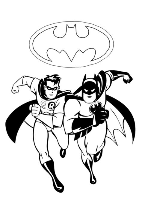 Batman E Robin Da Colorare Immagini Colorare