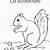 disegni da colorare scoiattolo per bambini