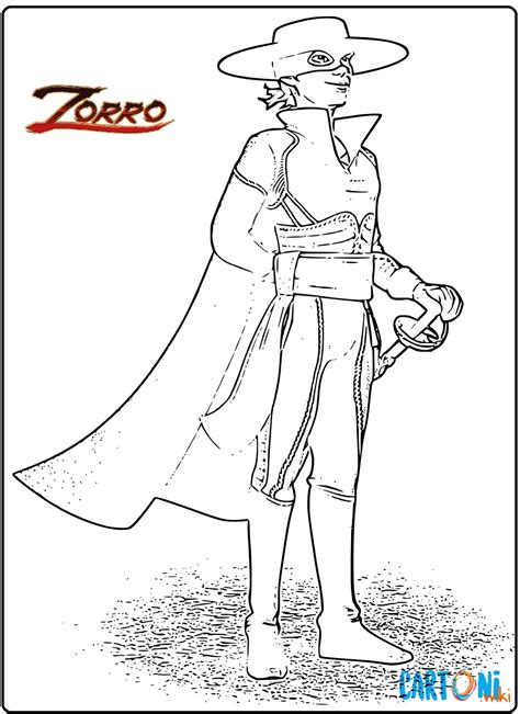 La leggenda di Zorro disegni da colorare Cartoni animati