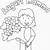 disegni festa della mamma bambina con fiori
