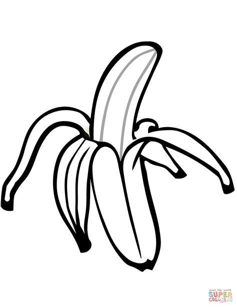Stampa disegno di Banana da colorare