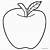 disegno di una mela da colorare