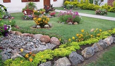 Image result for jardines pequeños con piedras y troncos