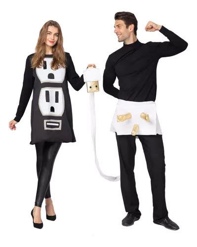 Disfraz estándar de enchufe y enchufe para parejas Yaxa Store