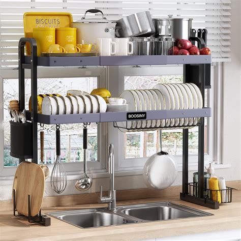 Dish Drying Rack Over One Sink