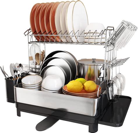 Dish Rack With Side Drainboard