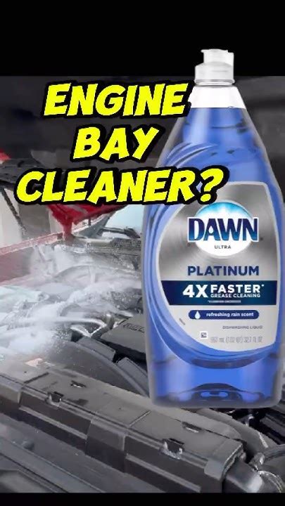 Dish Soap To Clean Engine Bay