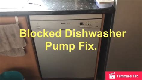 dishwasher blocked