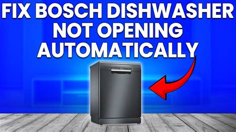 Dishwasher Door Not Opening Automatically