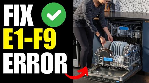 Dishwasher Error E1 F9